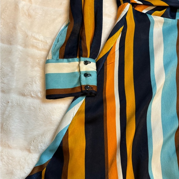 Zara Satin Mini Wrap Dress - Picture 8 of 9